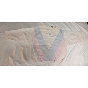 J.J. Thunder Pullover Women Size Medium Multicolor Fair Vintage Colorblock Top